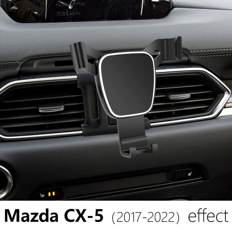musttrue Car Phone Holder for Mazda CX-5 2017 2018 2019 2020 2021 2022 2023 2024 2025 CX5 Auto Accessories Navigation Bracket Interior Decoration Mobile Cell Phone Mount - Image 2